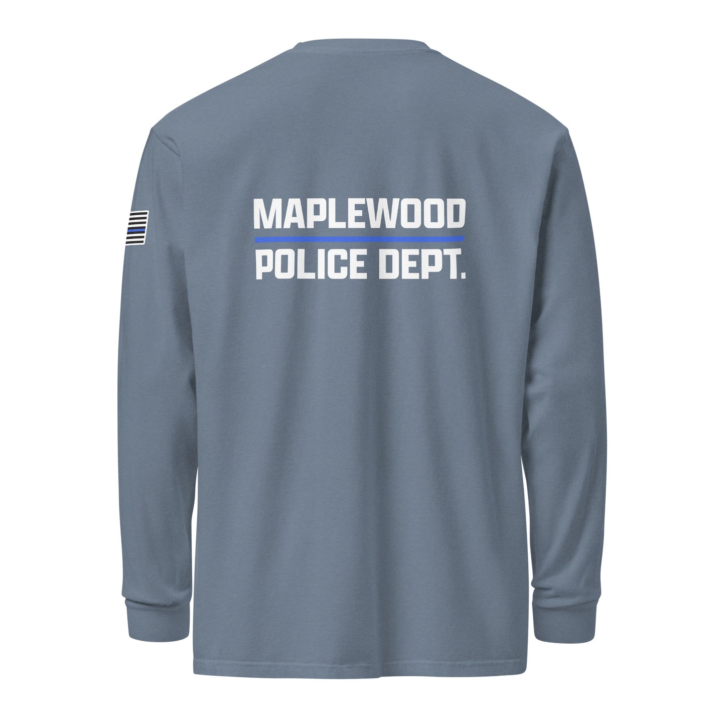 Maplewood Police Garment-dyed Heavyweight Long Sleeve Shirt