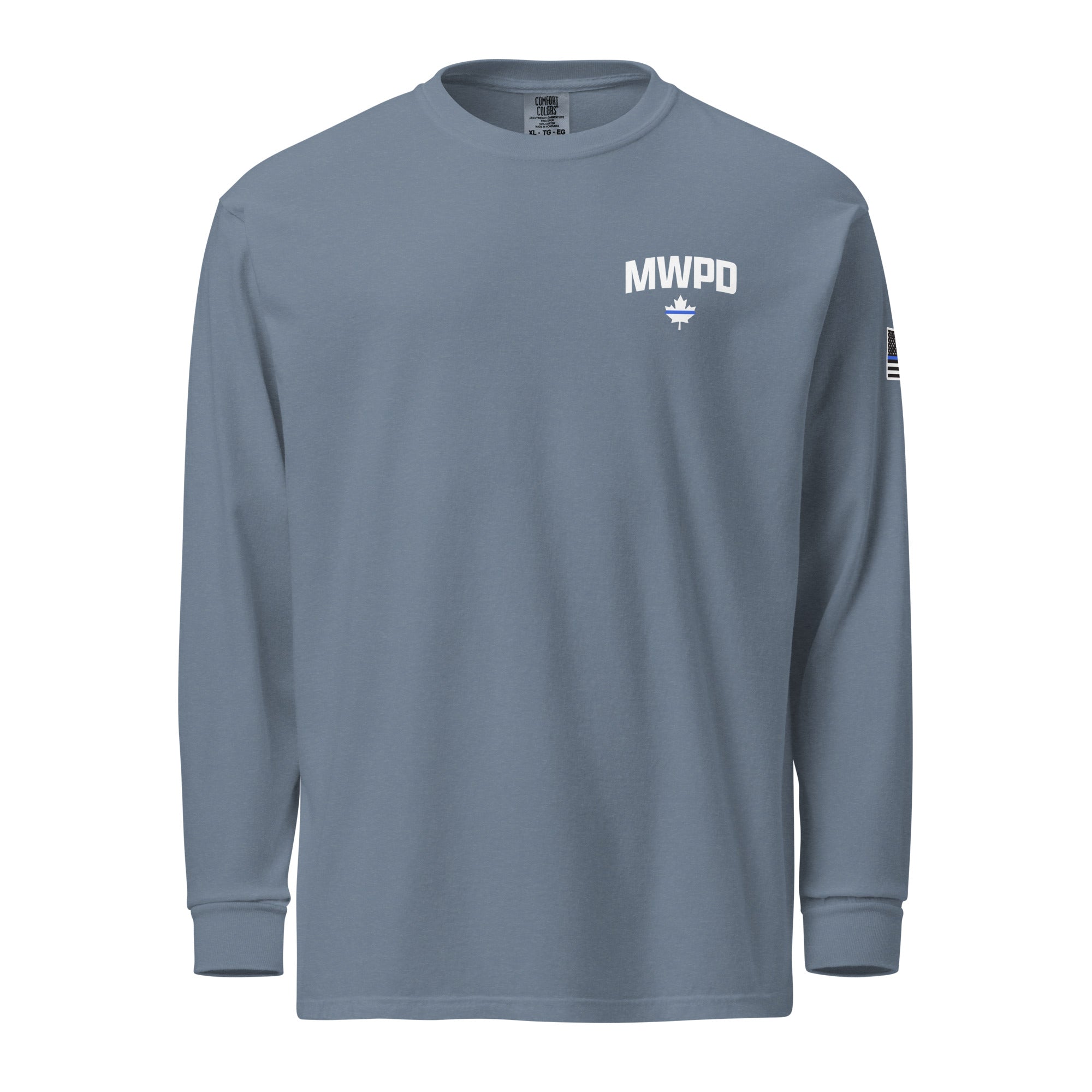 Maplewood Police Garment-dyed Heavyweight Long Sleeve Shirt