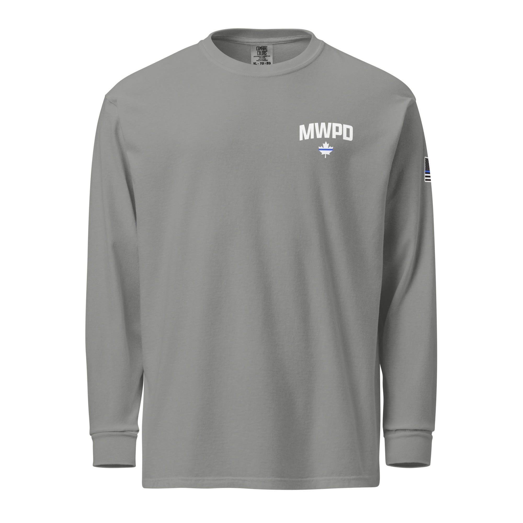 Maplewood Police Garment-dyed Heavyweight Long Sleeve Shirt