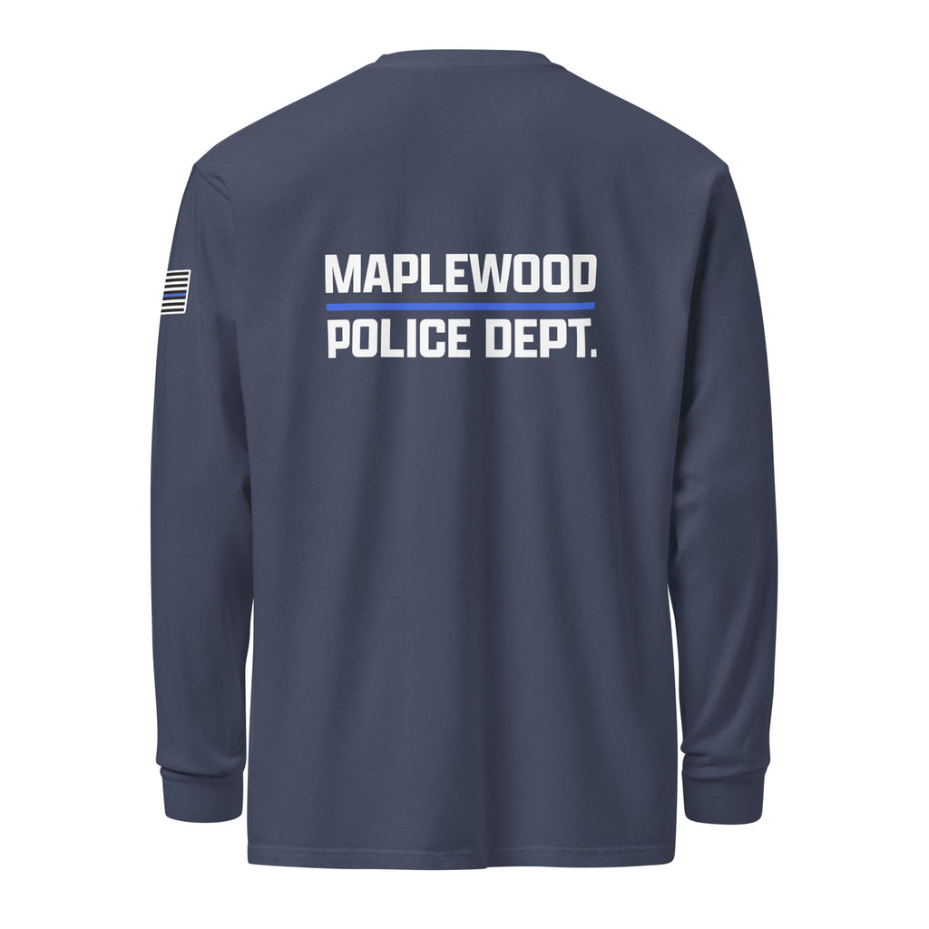 Maplewood Police Garment-dyed Heavyweight Long Sleeve Shirt