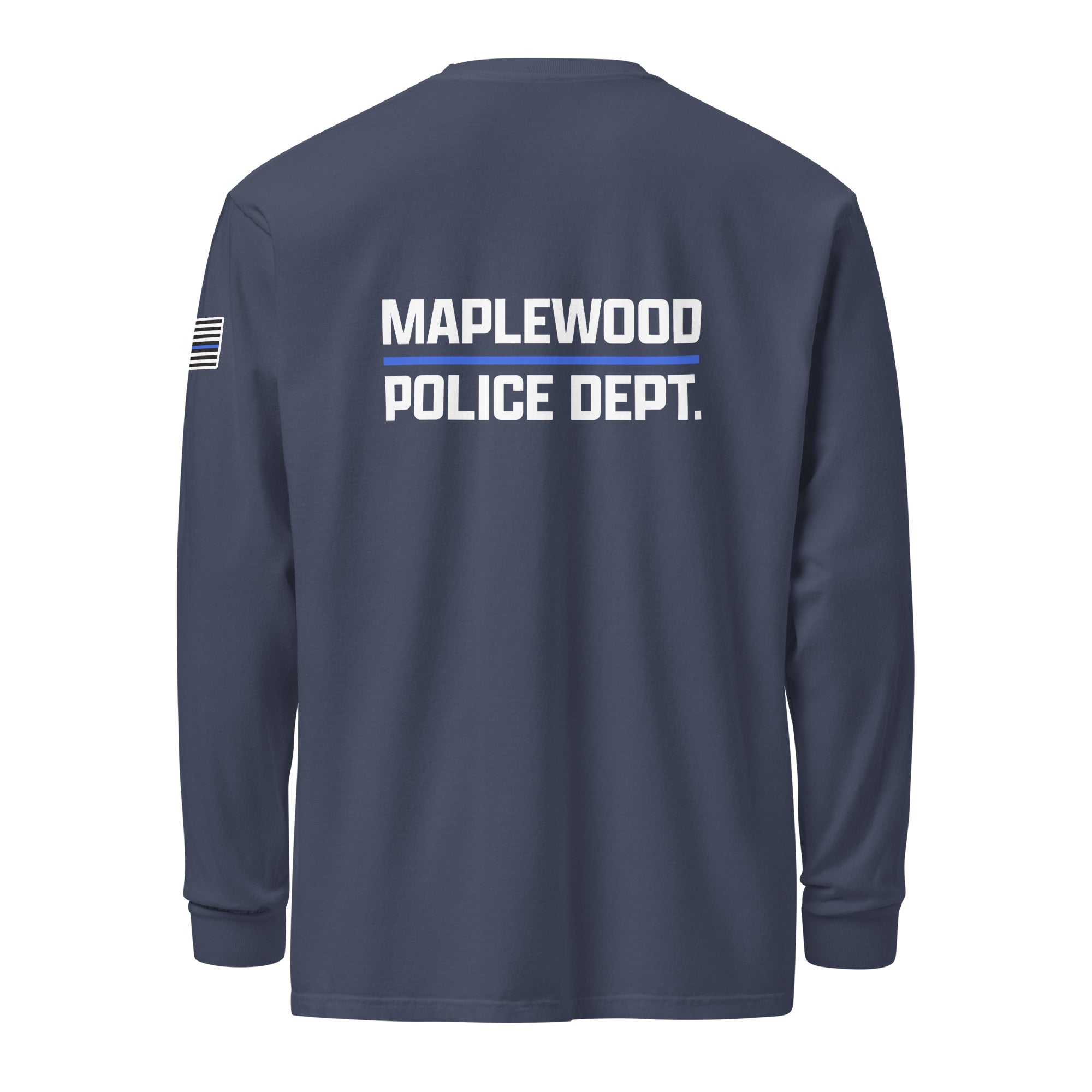 Maplewood Police Garment-dyed Heavyweight Long Sleeve Shirt