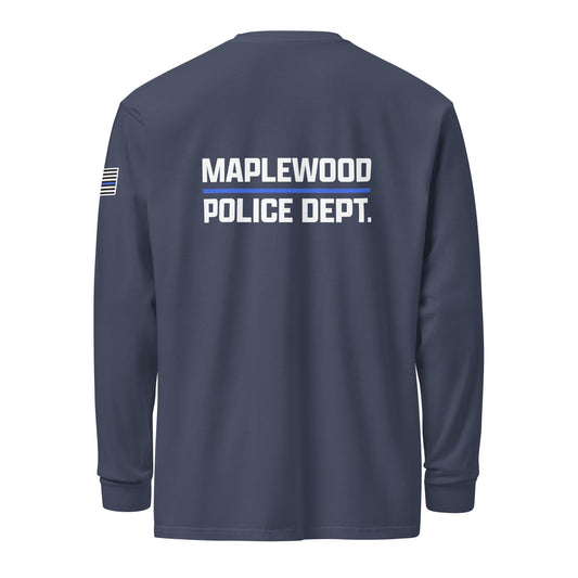 Maplewood Police Garment-dyed Heavyweight Long Sleeve Shirt