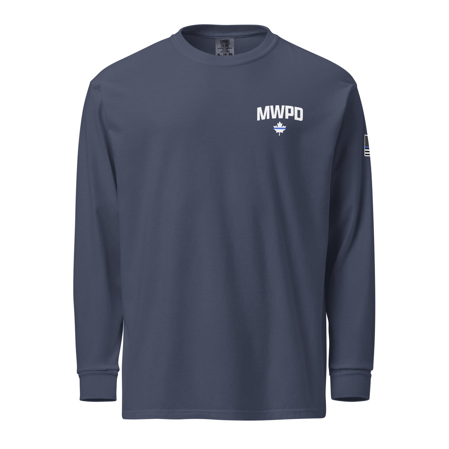 Maplewood Police Garment-dyed Heavyweight Long Sleeve Shirt