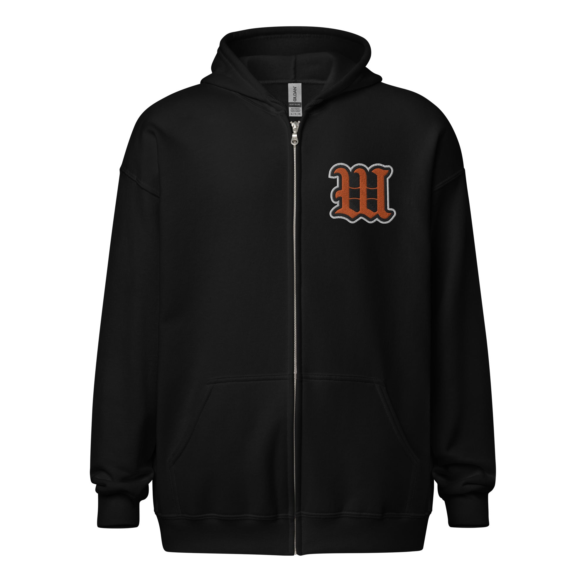 White Bear Lake Baseball Blackletter W Full Zip Hoodie