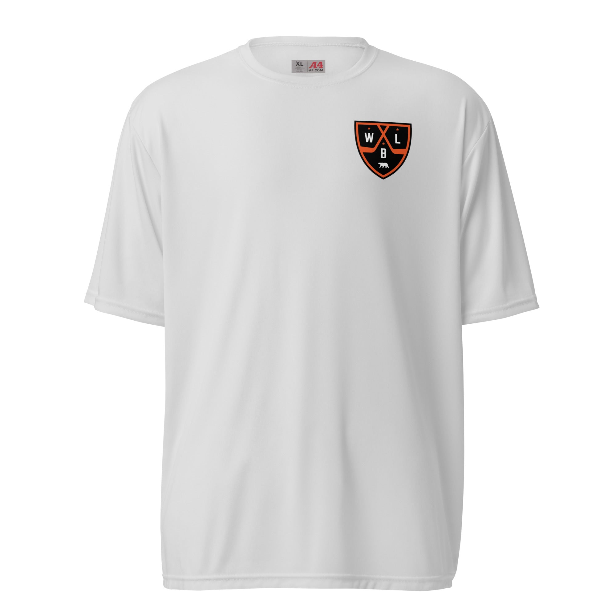White Bear Lake Hockey Shield Unisex Performance Crew Neck Tee