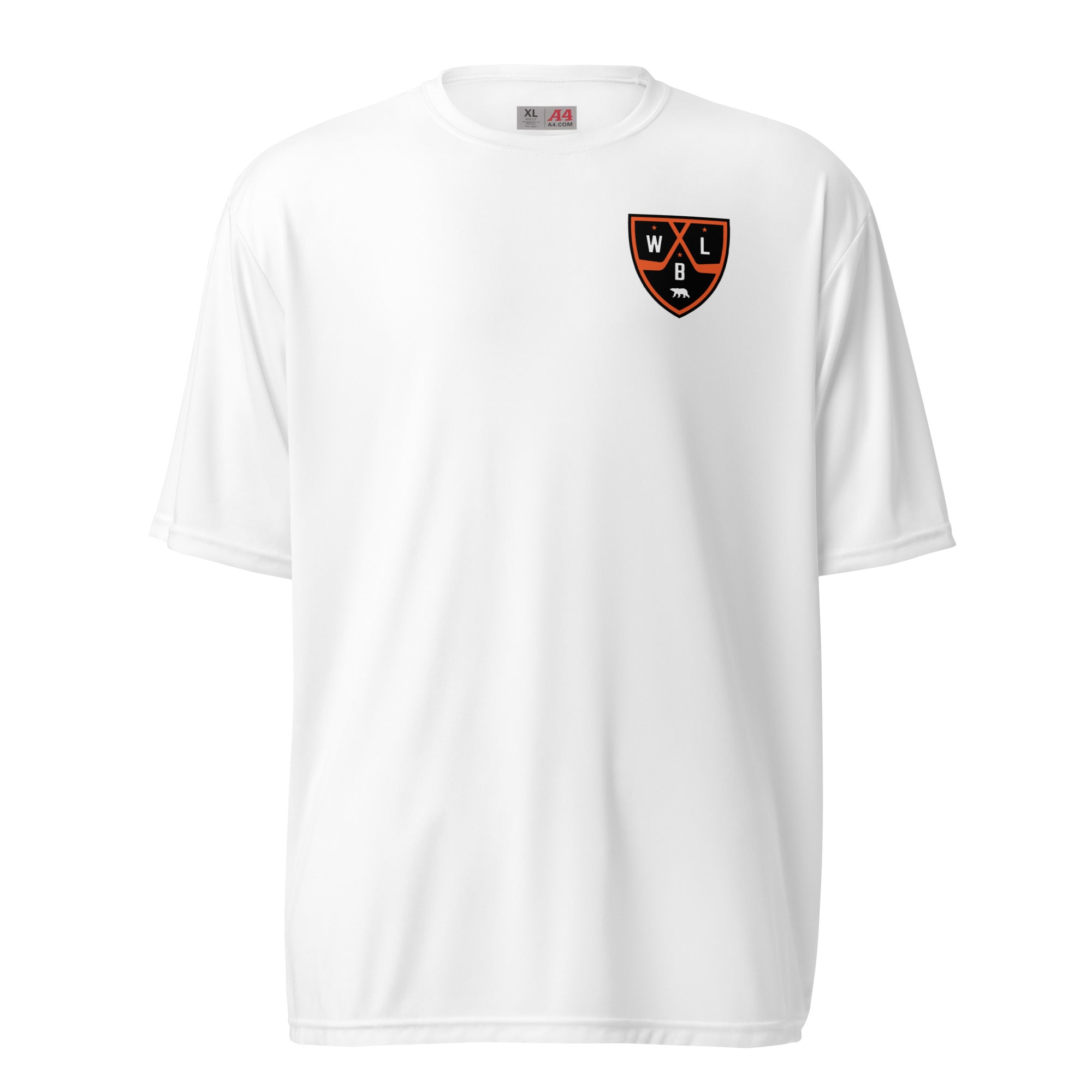White Bear Lake Hockey Shield Unisex Performance Crew Neck Tee