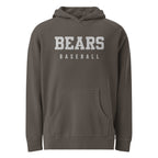 White Bear Lake Bears Baseball Embroidered Adult pigment-dyed hoodie