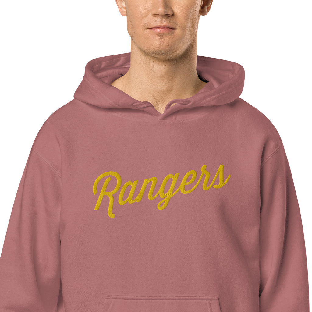 Forest Lake Hockey Embroidered Unisex Pigment-Dyed Vintage Hoodie