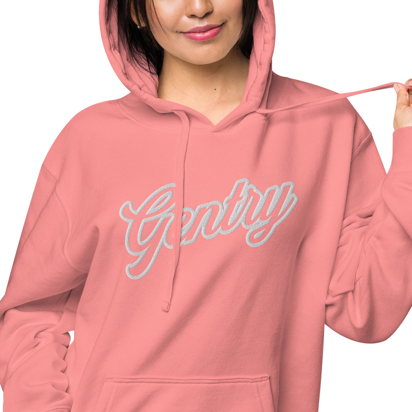 Gentry Academy Script Embroidered Unisex Pigment-Dyed Hoodie