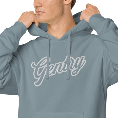 Gentry Academy Script Embroidered Unisex Pigment-Dyed Hoodie