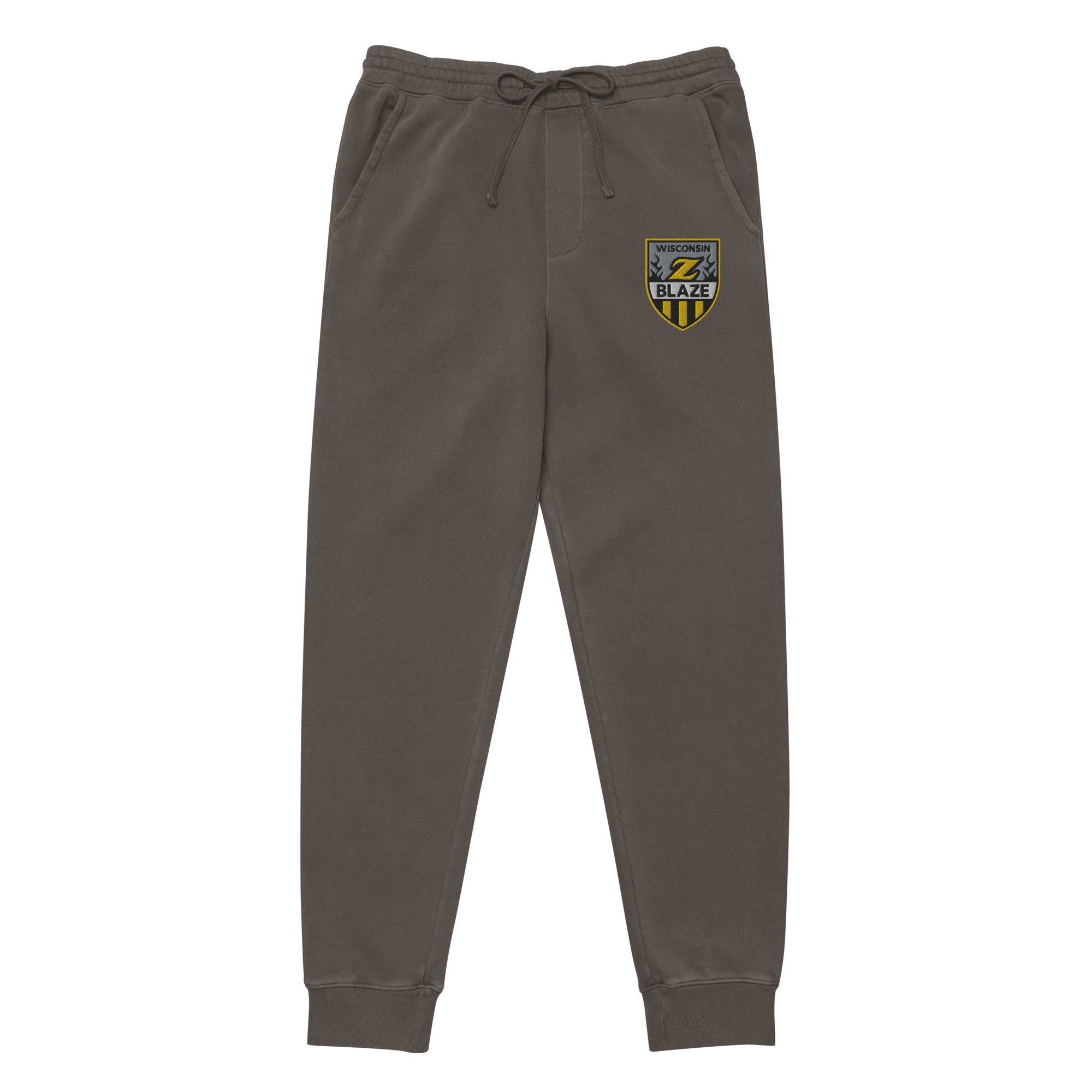 Wisconsin Blaze Hockey Embroidered Unisex Pigment-Dyed Sweatpants