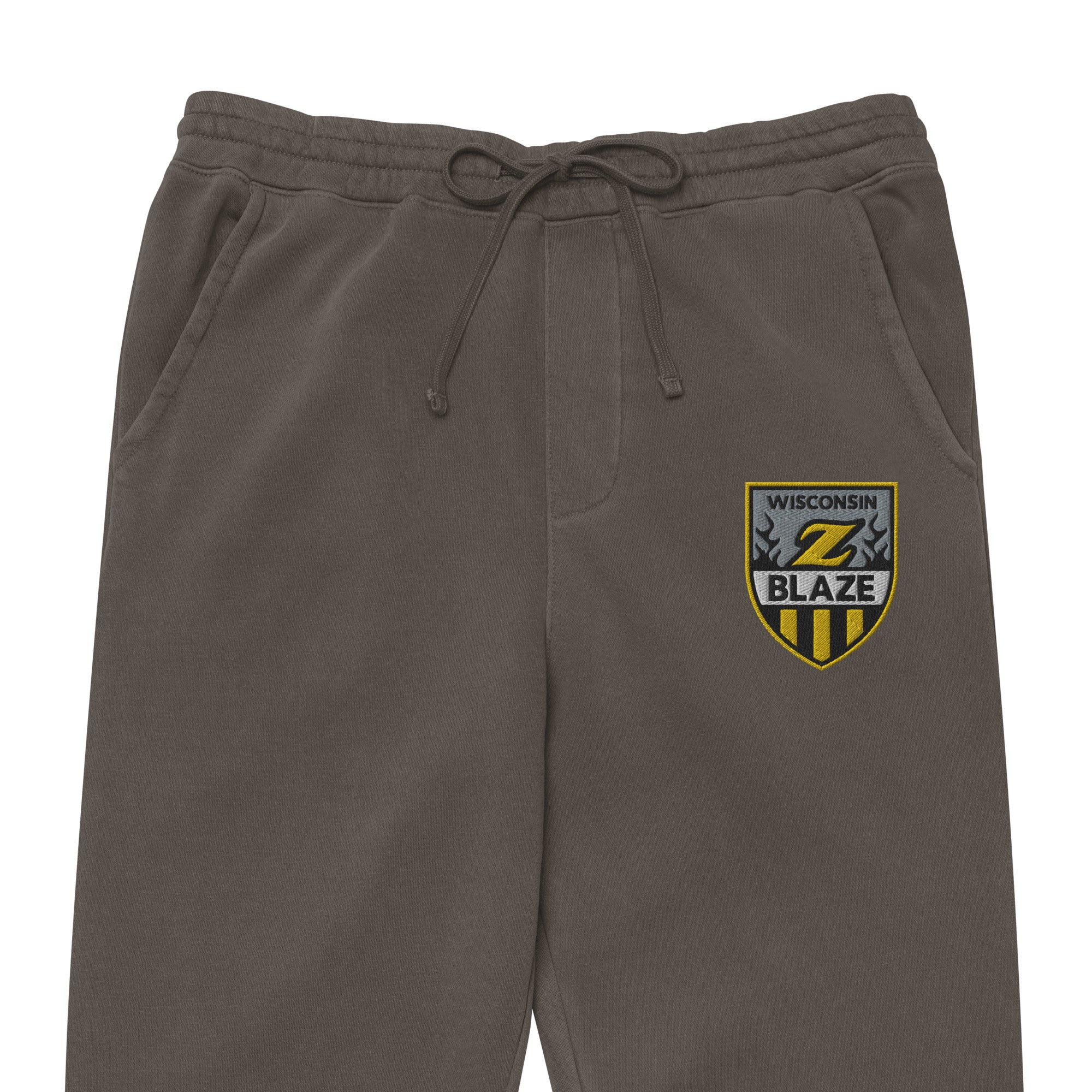 Wisconsin Blaze Hockey Embroidered Unisex Pigment-Dyed Sweatpants