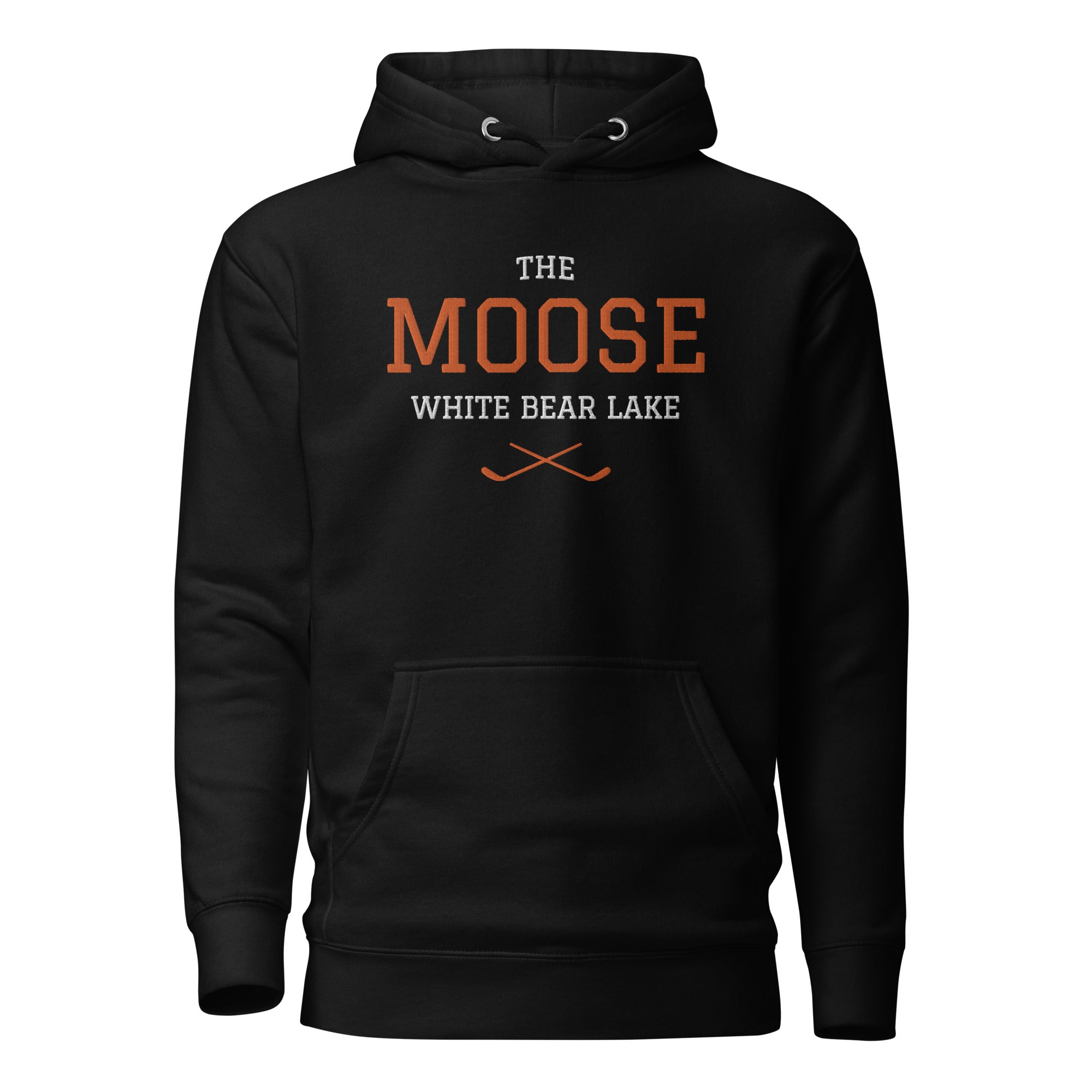 The Moose White Bear Lake Adult Premium Embroidered Hoodie