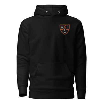 White Bear Lake Hockey Shield Left Chest Embroidered Hoodie