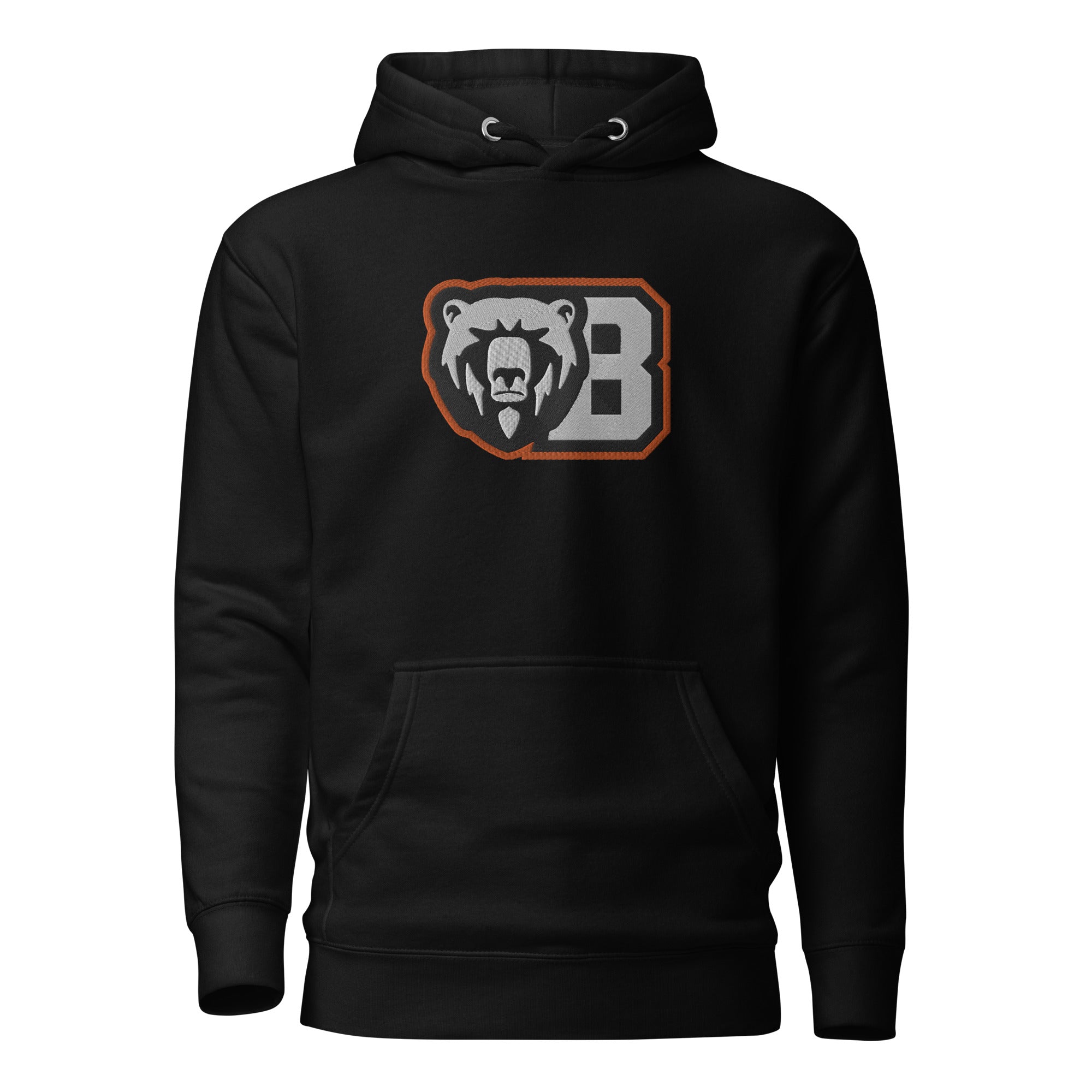 White Bear Lake Football Angry B Embroidered Adult Hoodie