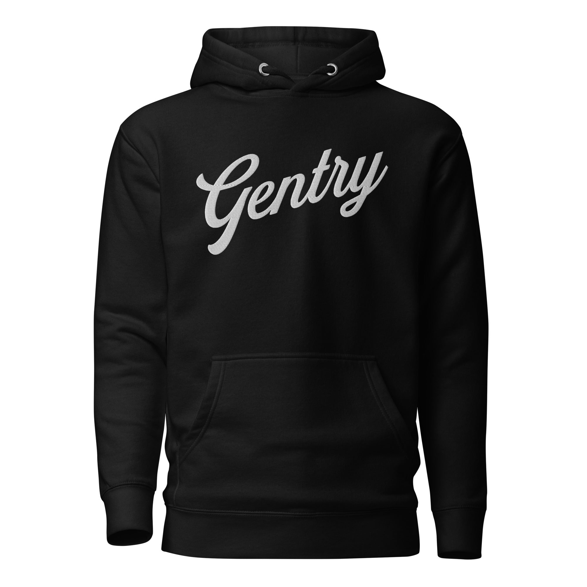 Gentry Academy Script Adult Embroidered Hoodie
