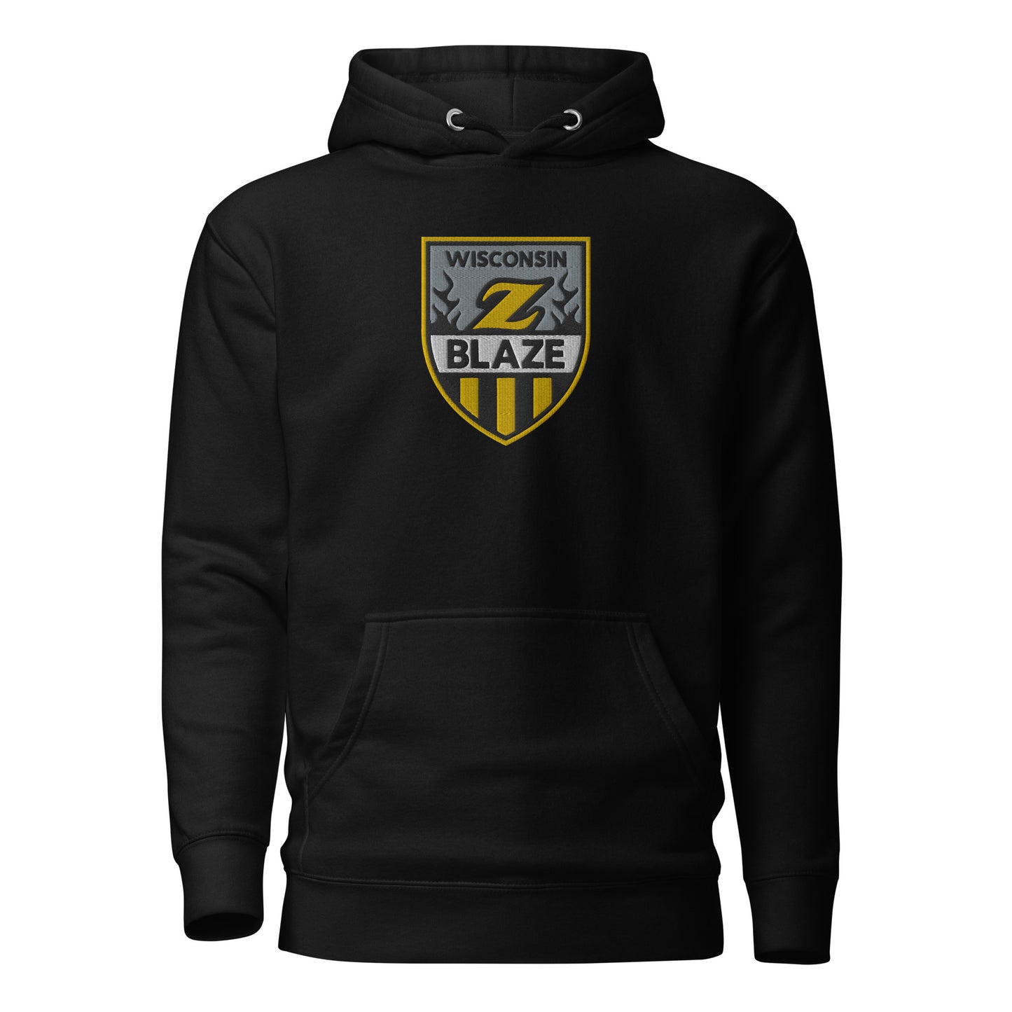 WI Blaze Hockey Large Embroidery Unisex Hoodie