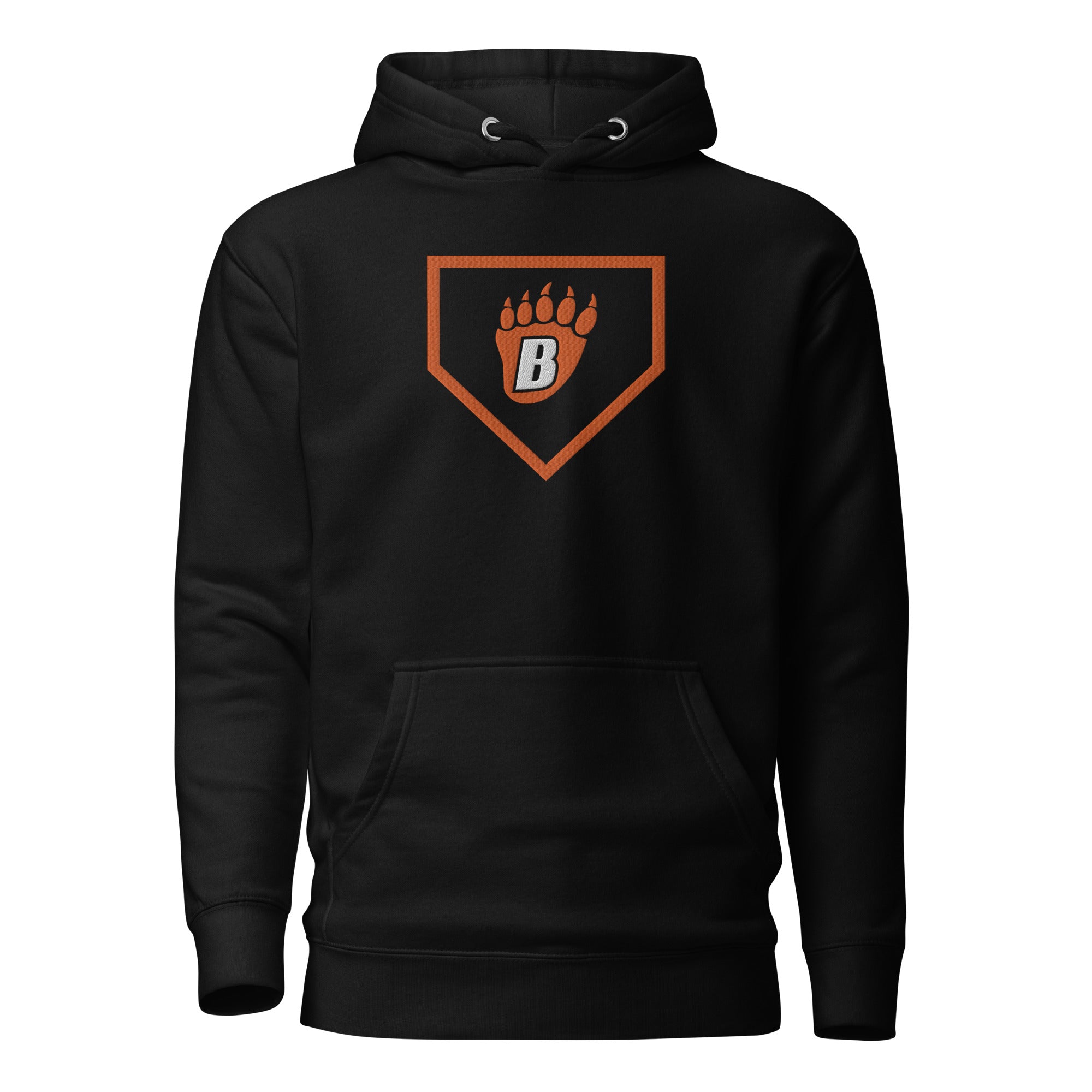 White Bear Lake Baseball Homeplate Embroidered Adult Hoodie