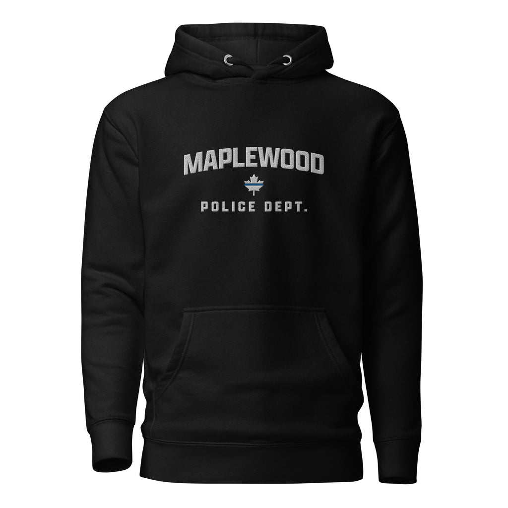 Maplewood Police Embroidered Adult Hoodie