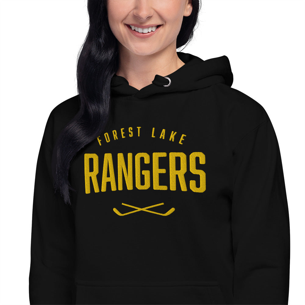 Forest Lake Hockey Embroidered Adult Hoodie