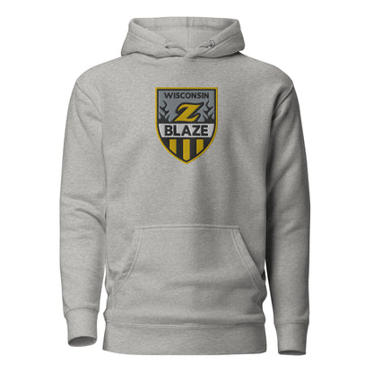 WI Blaze Hockey Large Embroidery Unisex Hoodie