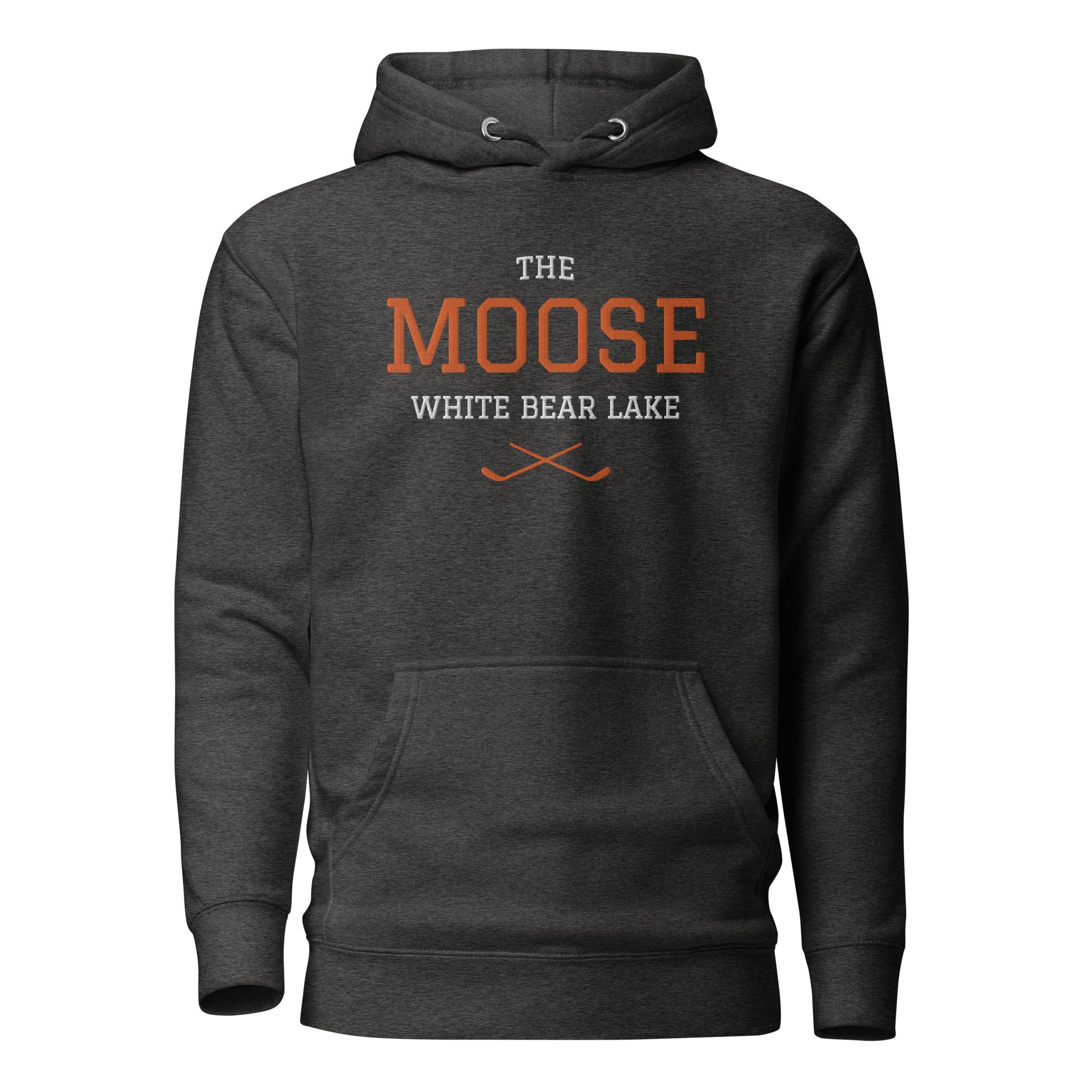 The Moose White Bear Lake Adult Premium Embroidered Hoodie