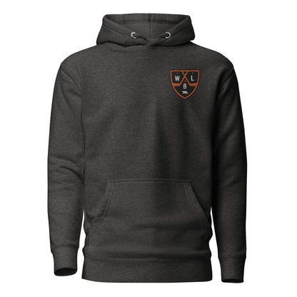 White Bear Lake Hockey Shield Left Chest Embroidered Hoodie