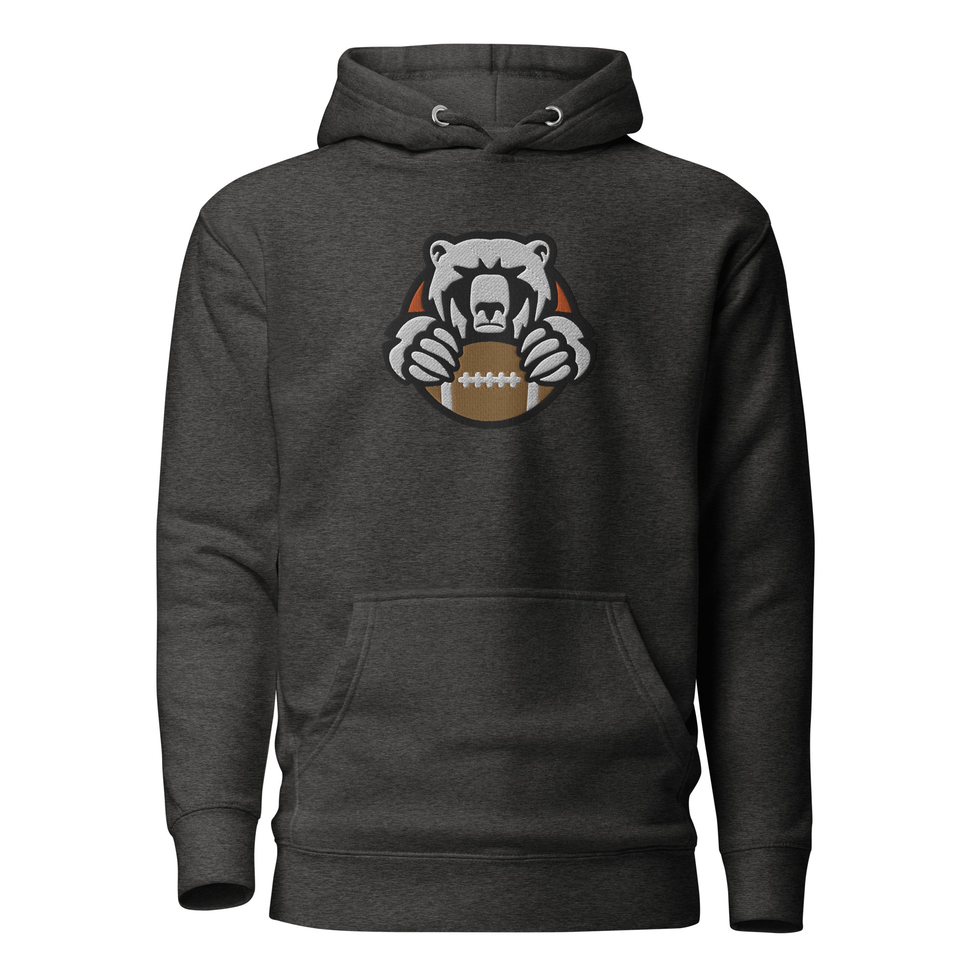 White Bear Lake Football Angry Bear Embroidered Adult Hoodie