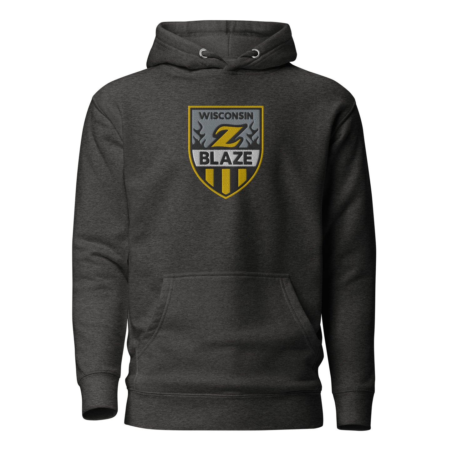 WI Blaze Hockey Large Embroidery Unisex Hoodie