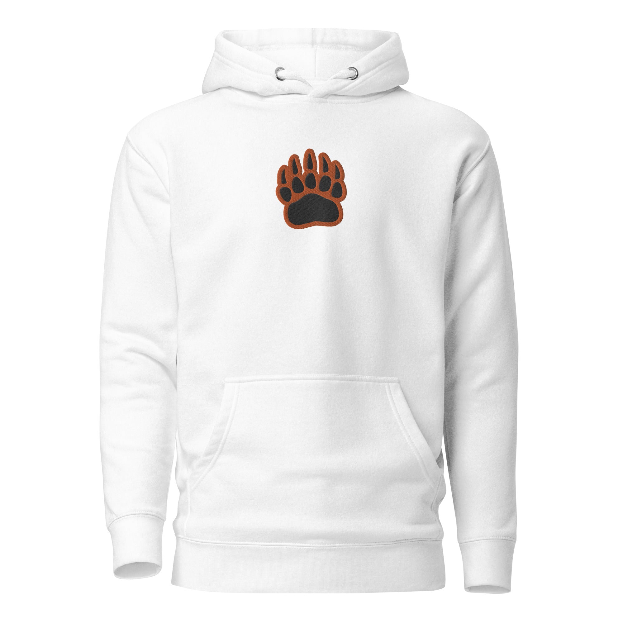 White Bear Lake Baseball Bear Track Adult Hoodie