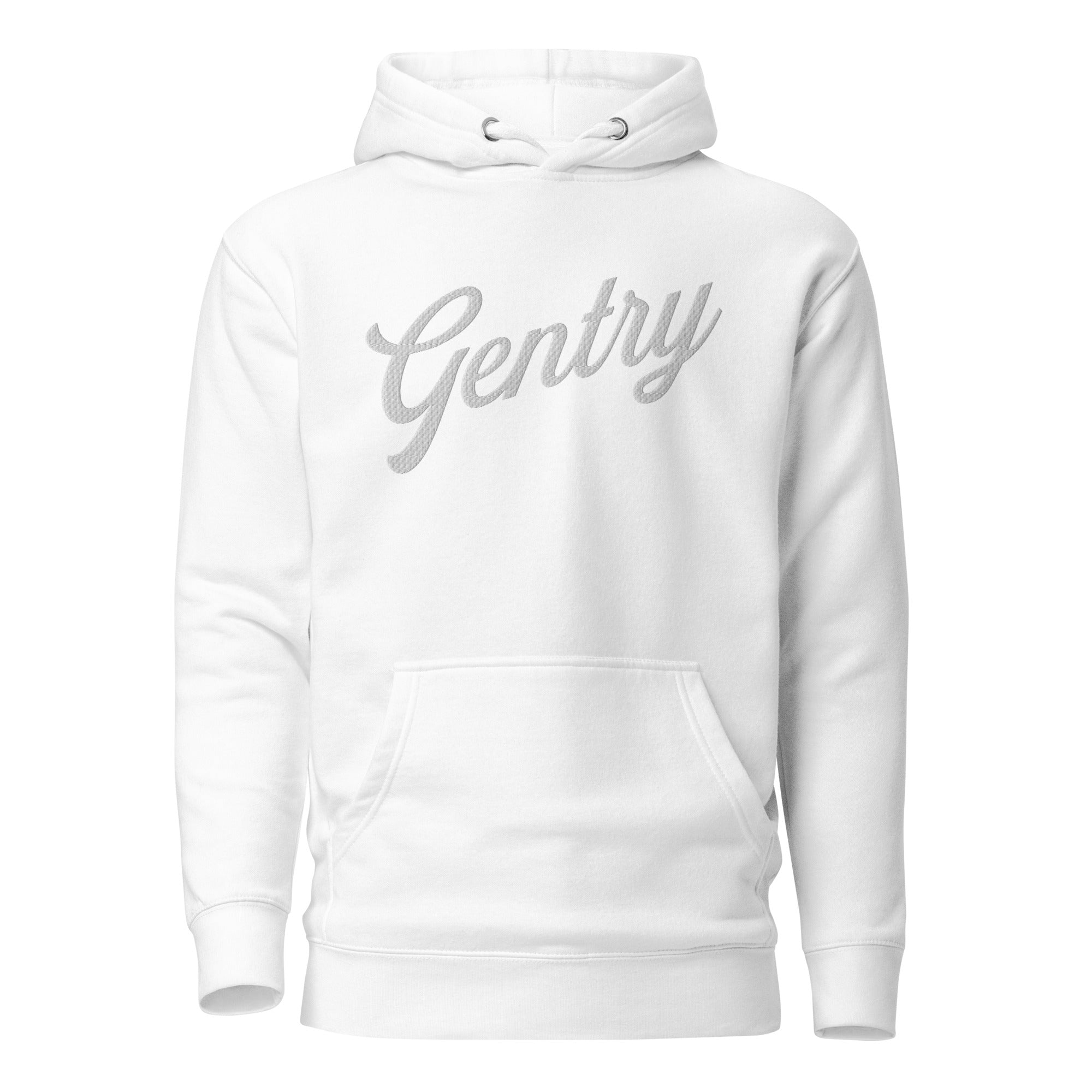 Gentry Academy Script Adult Embroidered Hoodie