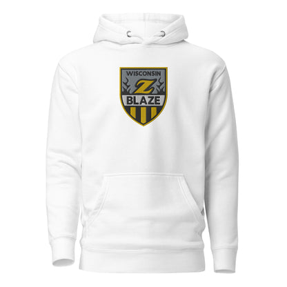 WI Blaze Hockey Large Embroidery Unisex Hoodie