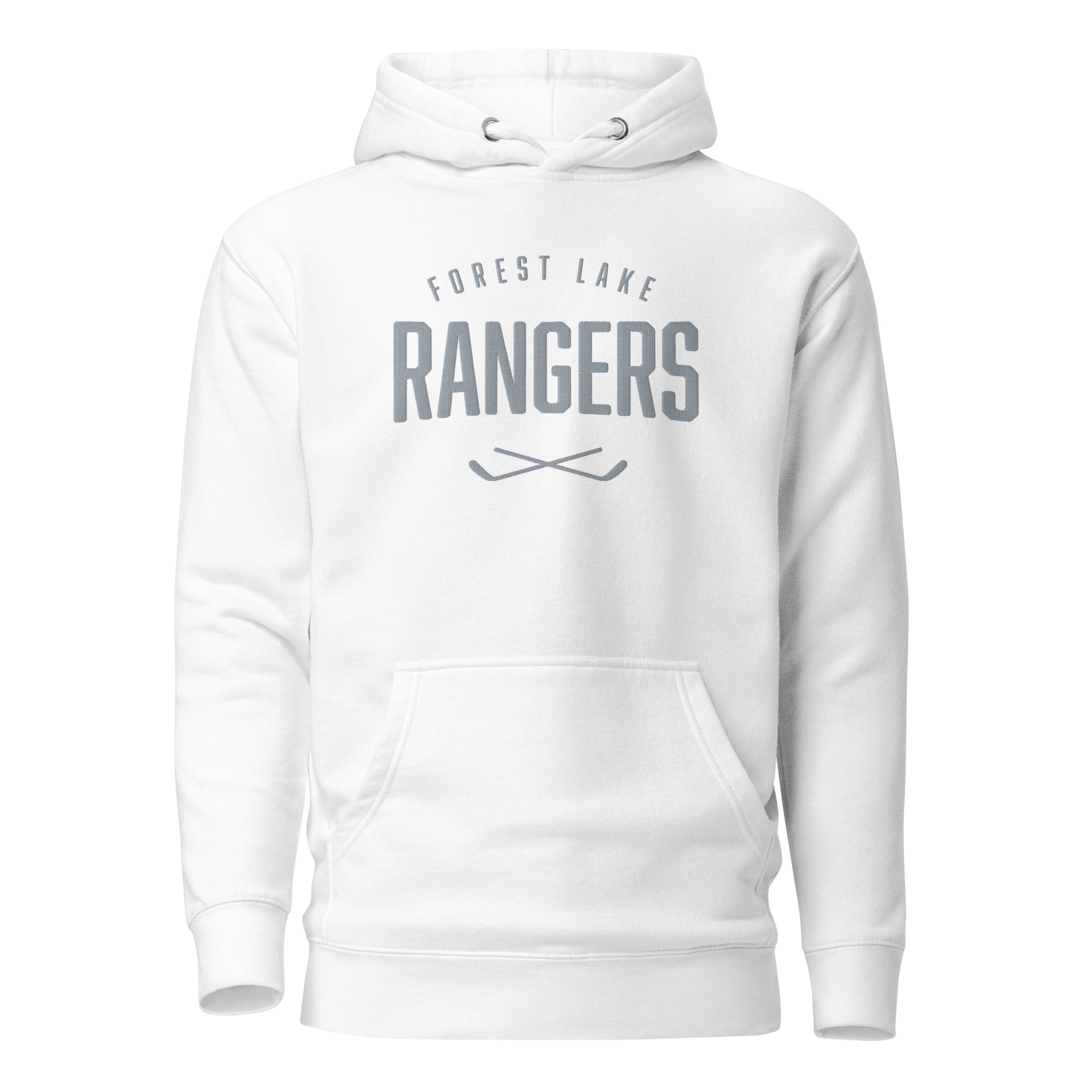 Forest Lake Hockey Embroidered Adult Hoodie