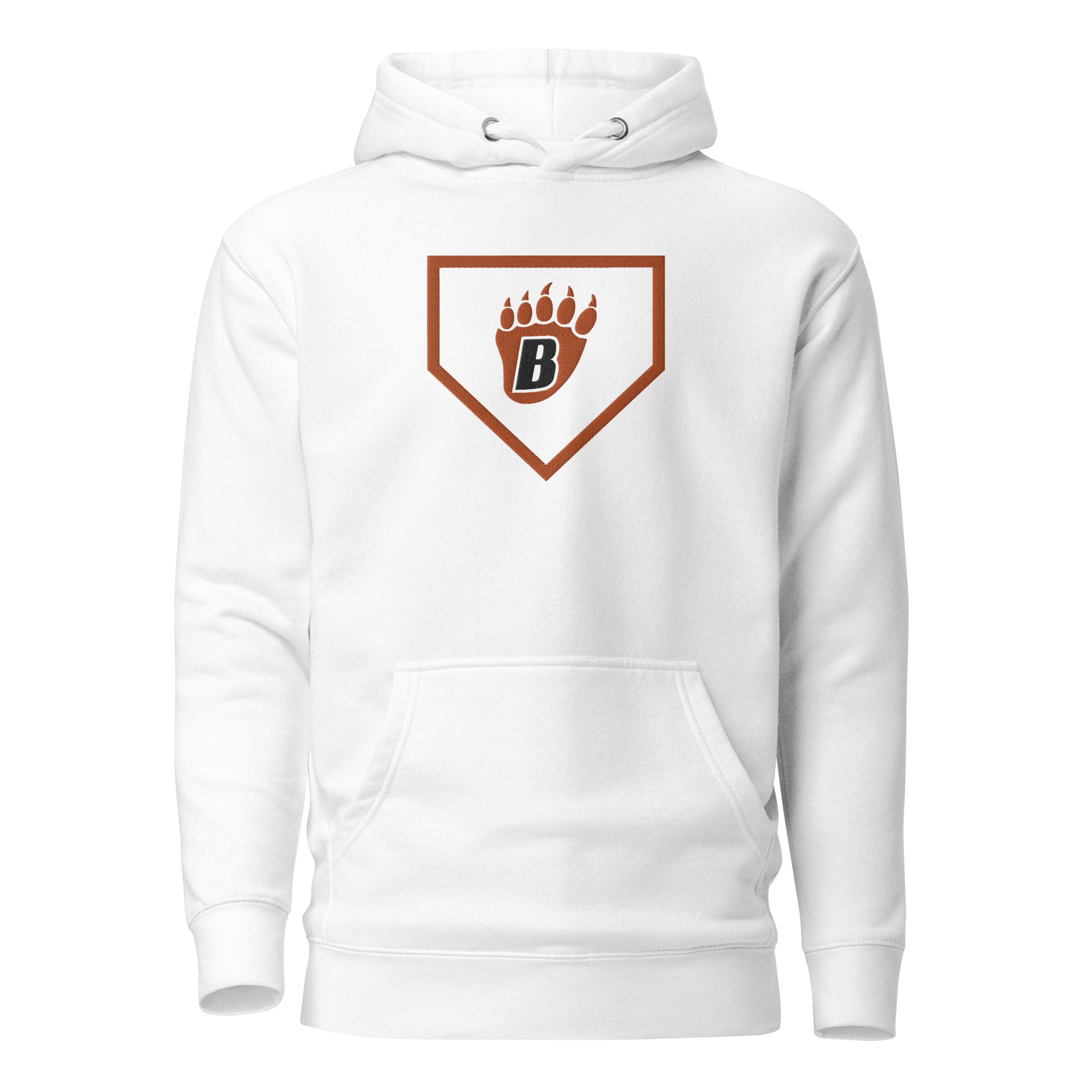 White Bear Lake Baseball Homeplate Embroidered Adult Hoodie