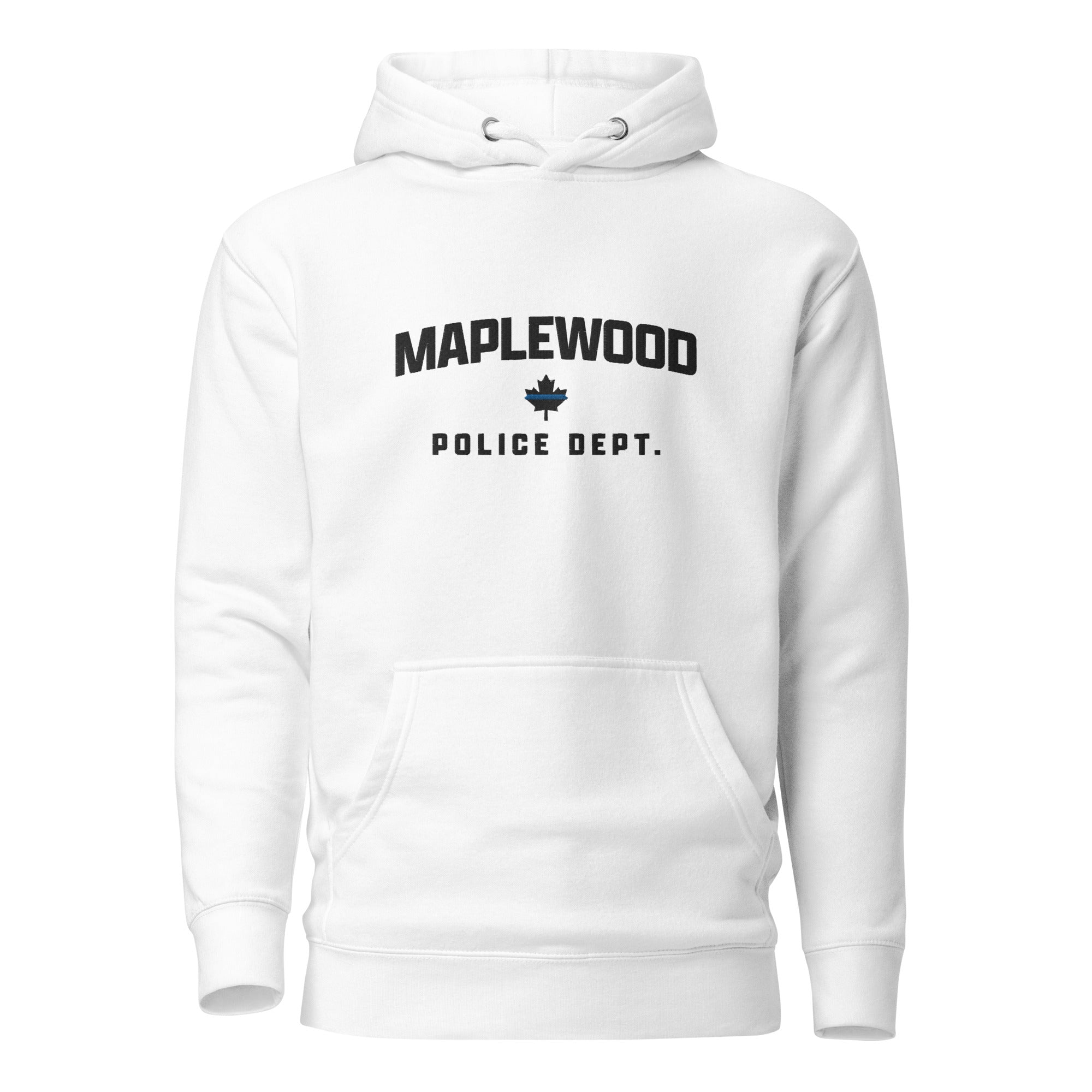 Maplewood Police Embroidered Adult Hoodie