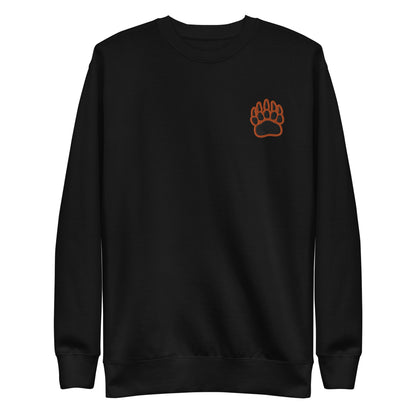 White Bear Lake Baseball Bear Track Embroidered Sweatshirt