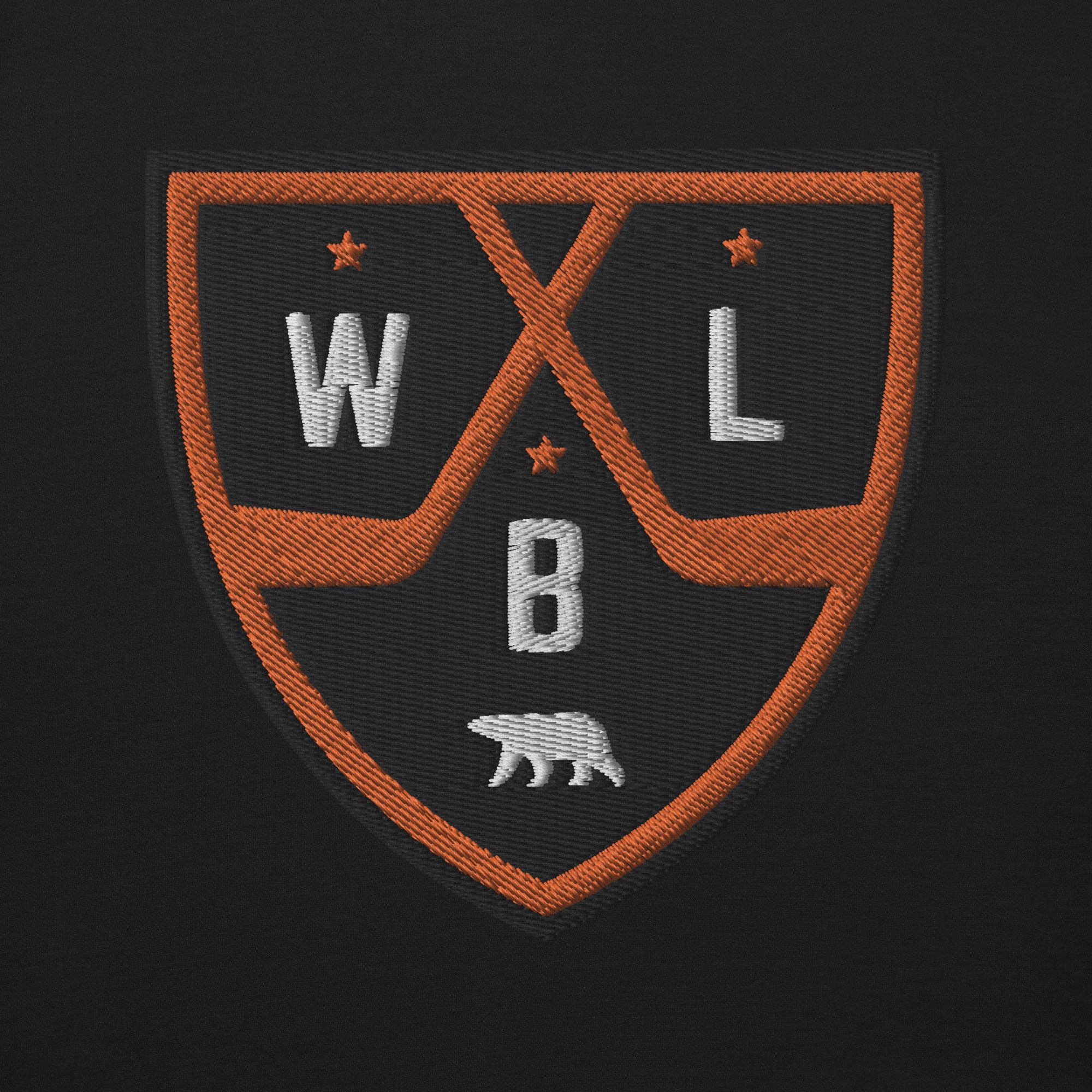 White Bear Lake Hockey Shield Embroidered Sweatshirt