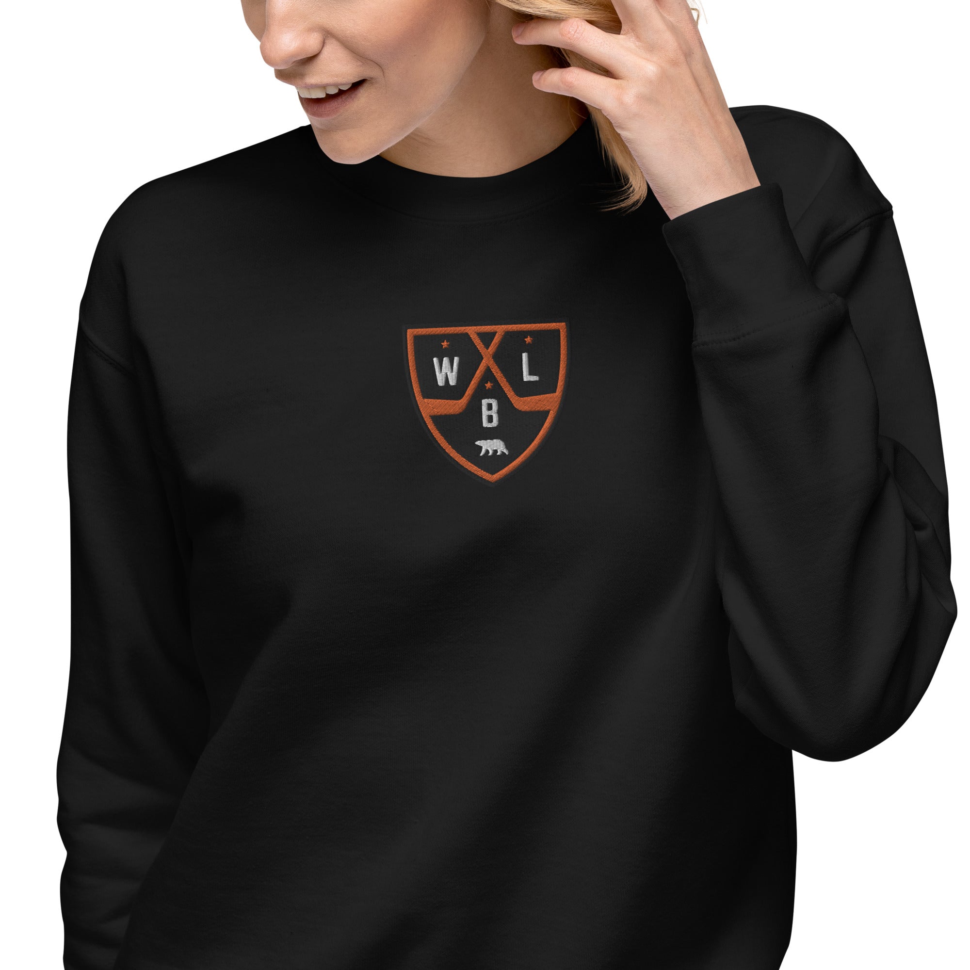White Bear Lake Hockey Shield Embroidered Sweatshirt