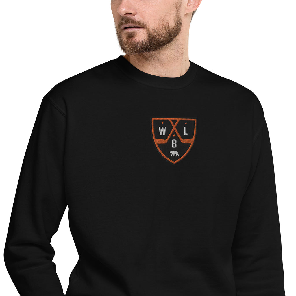 White Bear Lake Hockey Shield Embroidered Sweatshirt