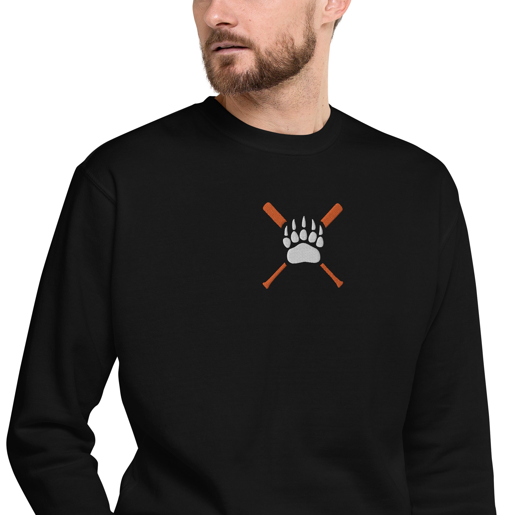 White Bear Lake Baseball Bear Paw Unisex Premium Sweatshirt