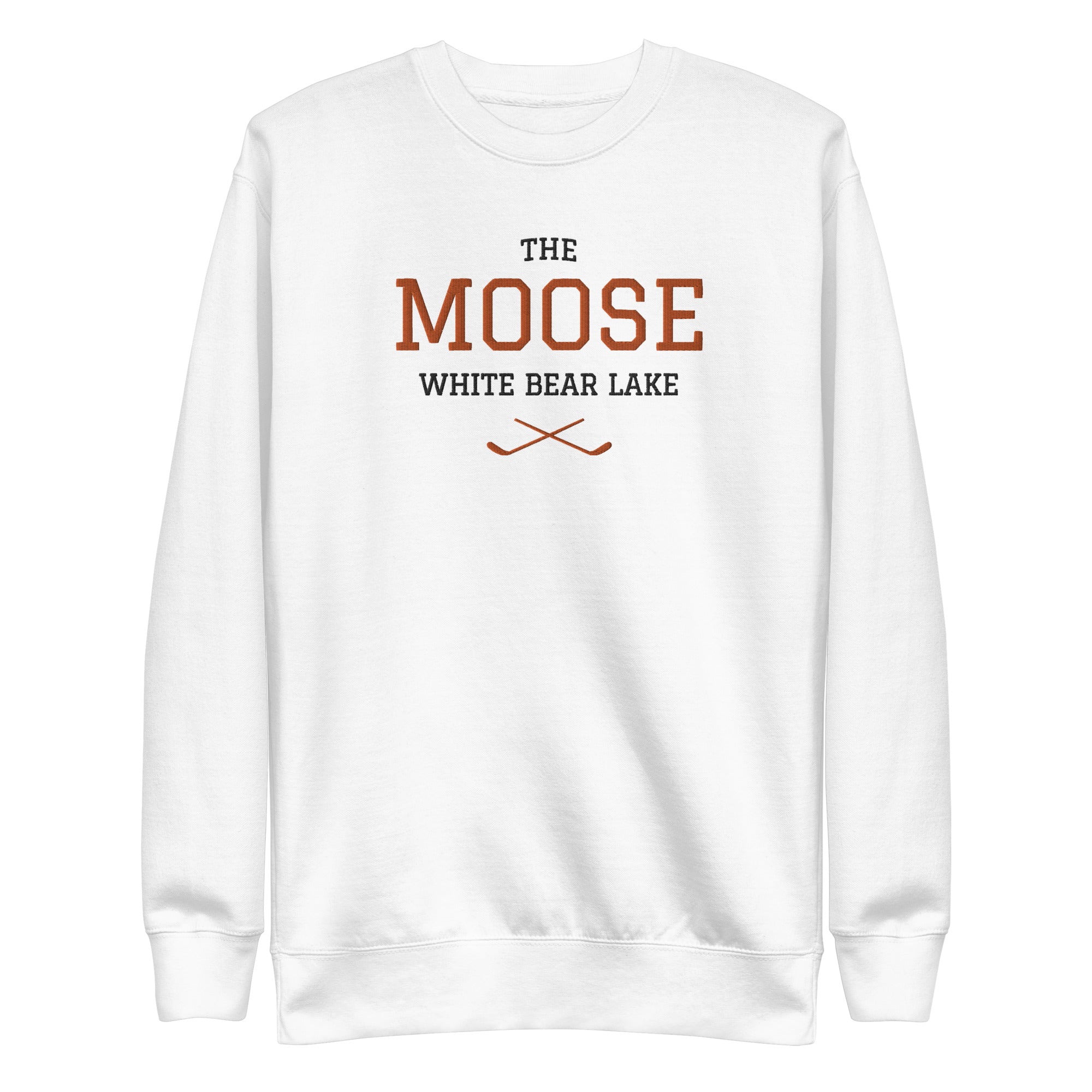 The Moose White Bear Lake Adult Premium Embroidered Sweatshirt