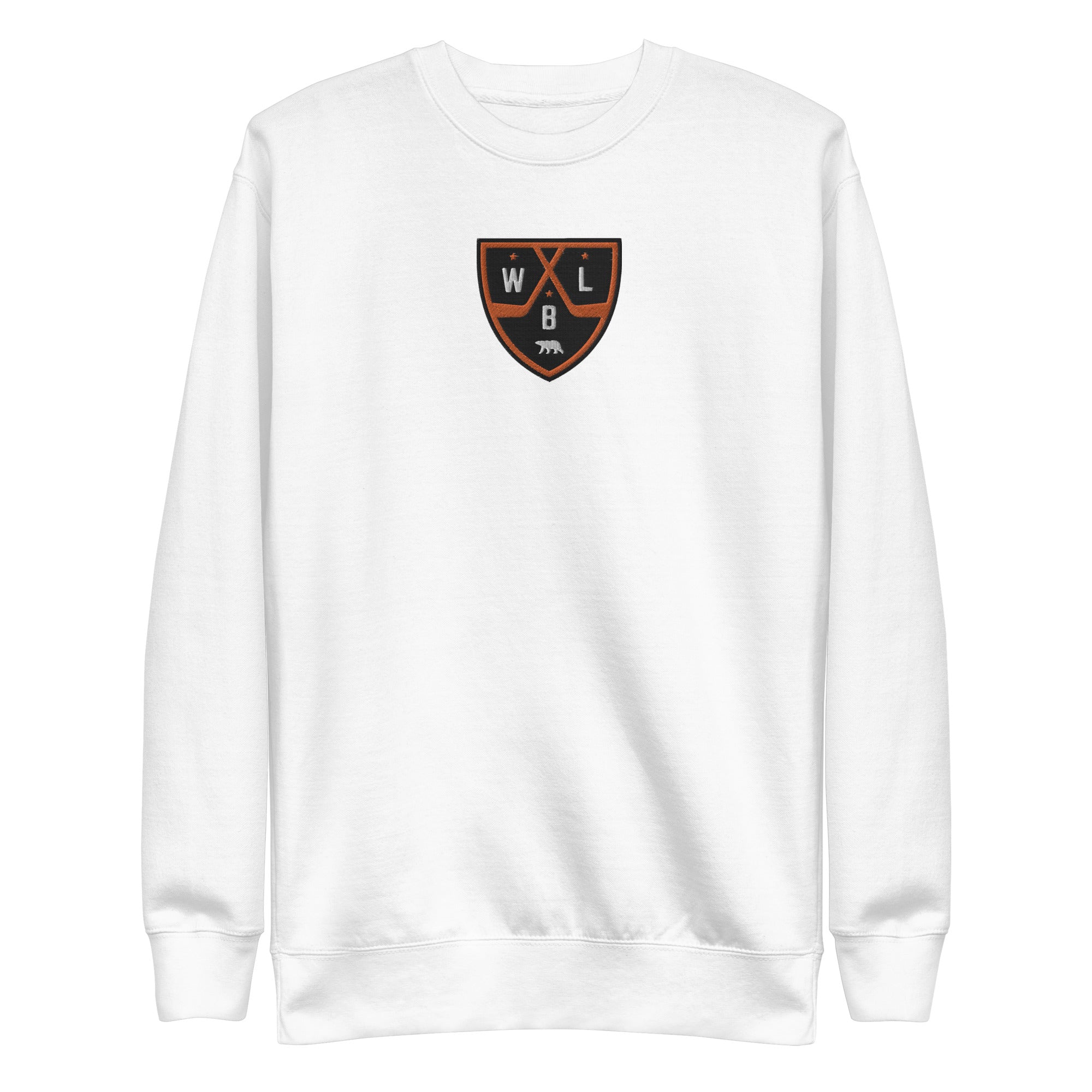 White Bear Lake Hockey Shield Embroidered Sweatshirt