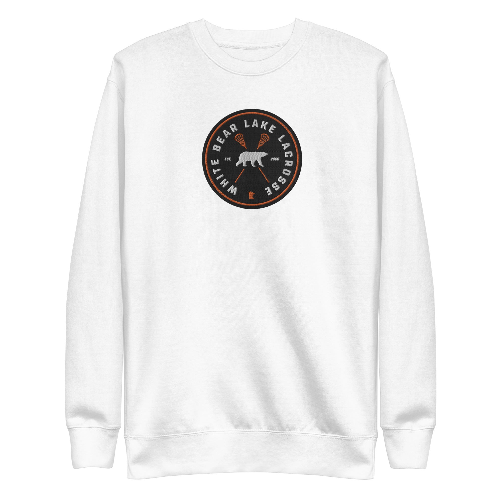 White Bear Lake Lacrosse Unisex Embroidered Premium Sweatshirt