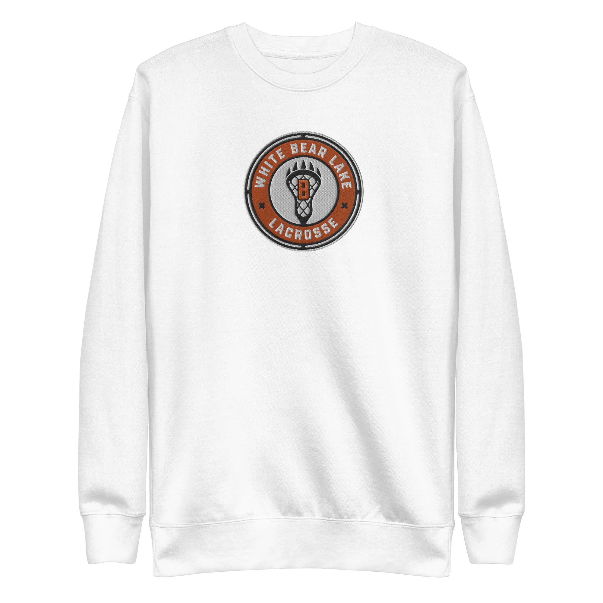 White Bear Lake Lacrosse Unisex Embroidered Premium Sweatshirt