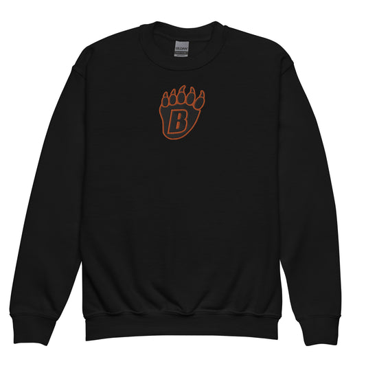 White Bear Lake Blackout Youth Embroidered Crewneck Sweatshirt