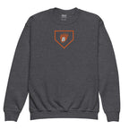 White Bear Lake Baseball Embroidered Youth Crewneck Sweatshirt