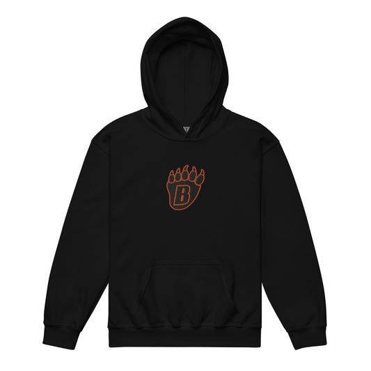 White Bear Lake Hockey Blackout Embroidered Youth Heavy Blend Hoodie