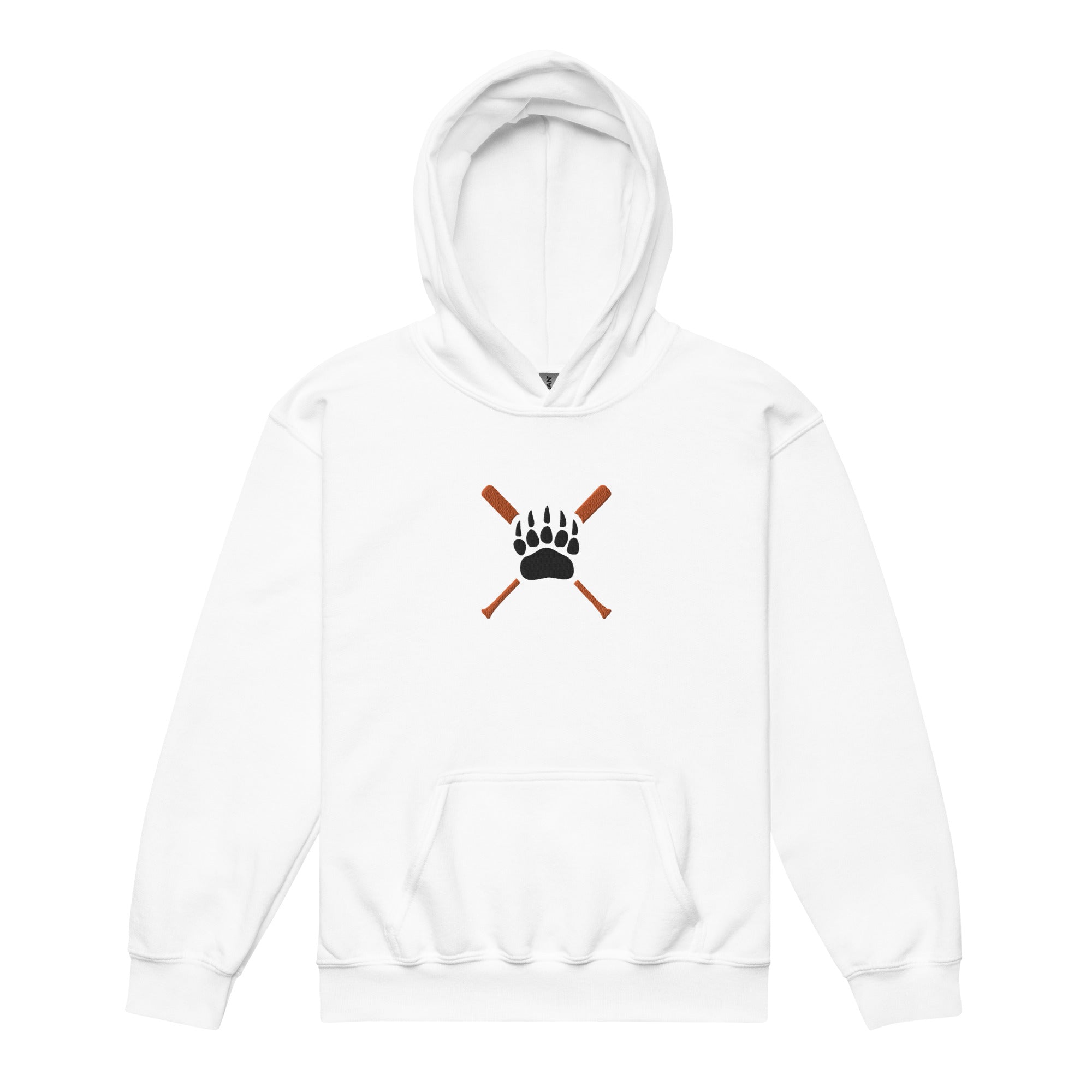 White Bear Lake Baseball Bear Paw Youth Heavy Blend Hoodie